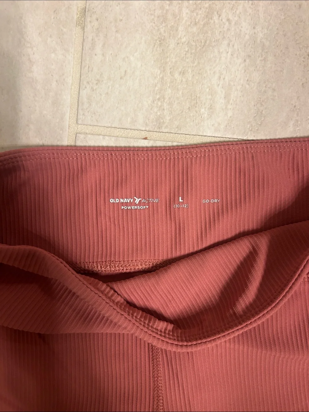 Old Navy Girls Ribbed High-Waist Leggings in Rosewood